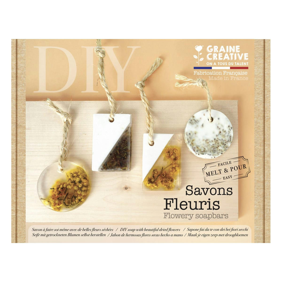 SAVONS - Coffret DIY faire des savons fleuris