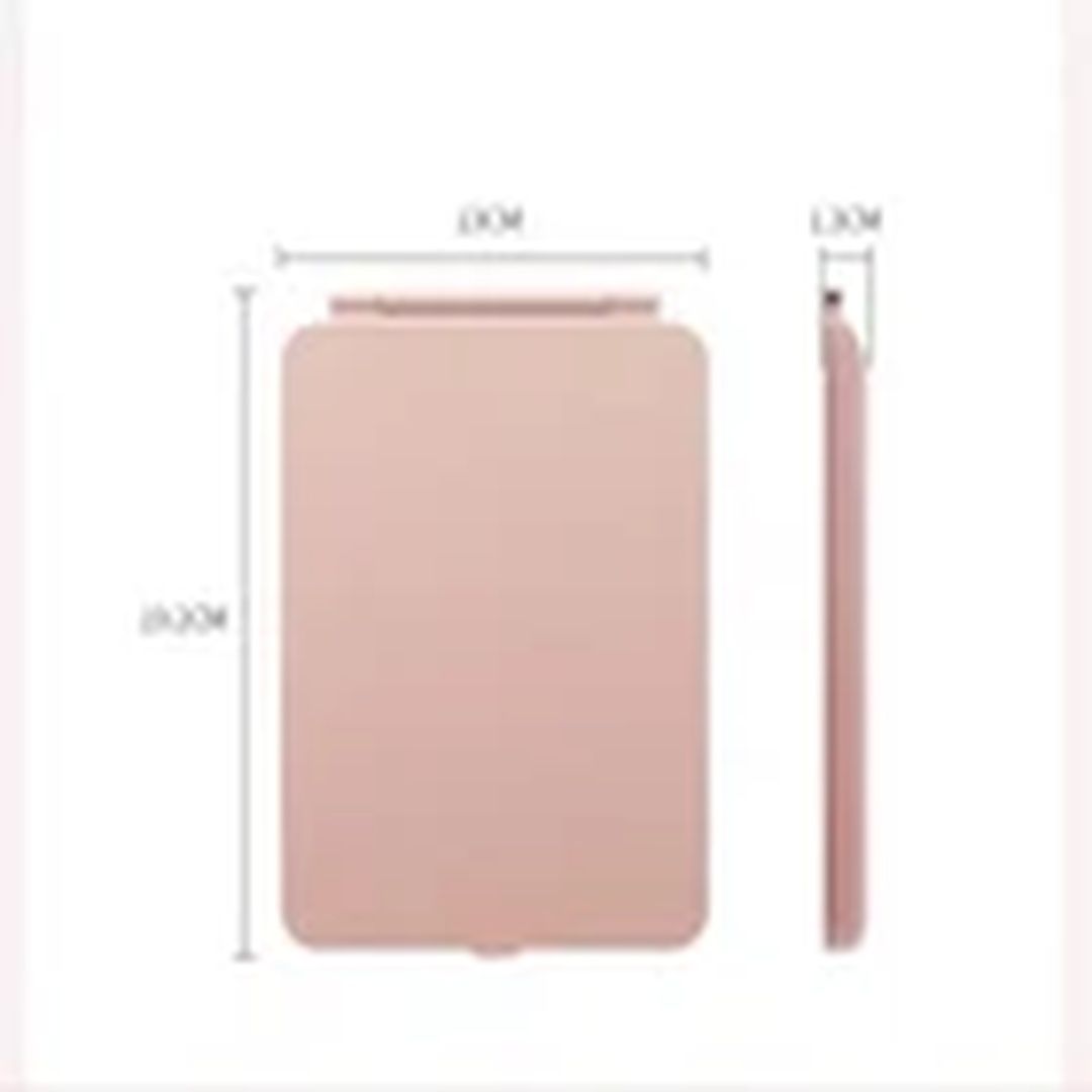 Havendro Pink Travel Makeup Mirror With 3-Color LED Lighting USB Rechargeable