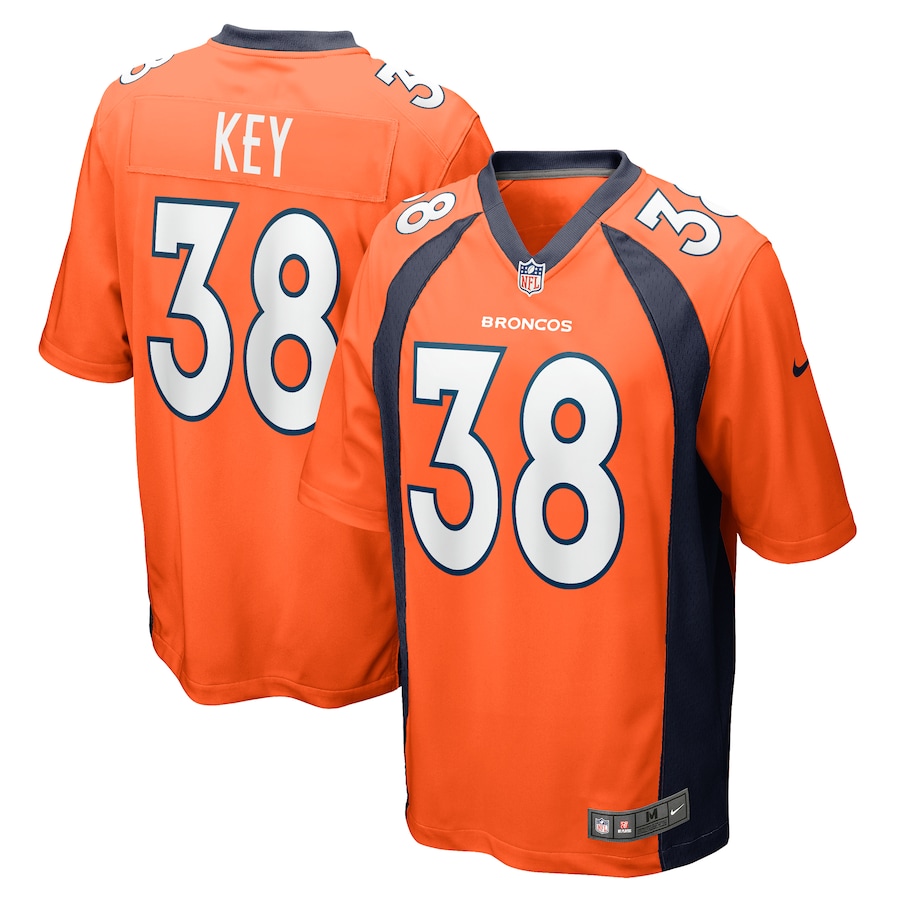 Devon Key Denver Broncos Nike Team Game Jersey -  Orange