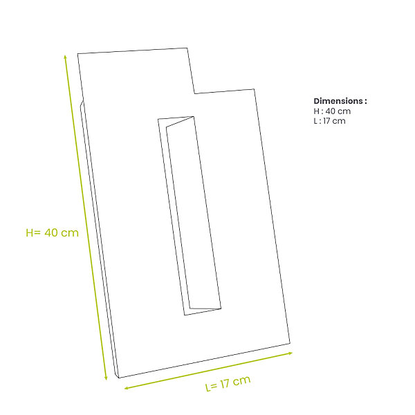 Lot de 2 joues latérales en alu pour extension hauteur anthracite taille M - DECOCLIM-23AM7016-JLATP