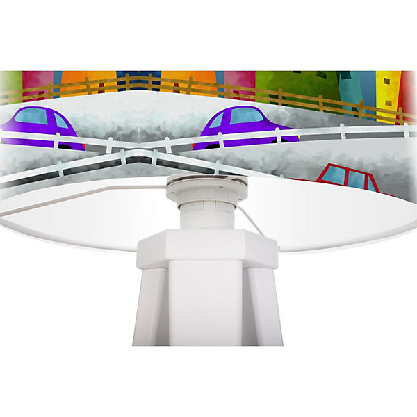 Lampe de chevet kids foto-067 30 x 30 x 45 cm Blanc