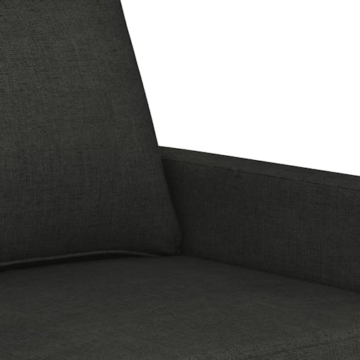 NNEVL 2-Seater Sofa Black 140 cm Fabric