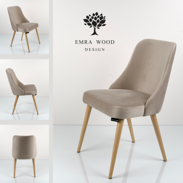 Emra Wood DELUXE KR-14 krzesło tk. PIANO-04