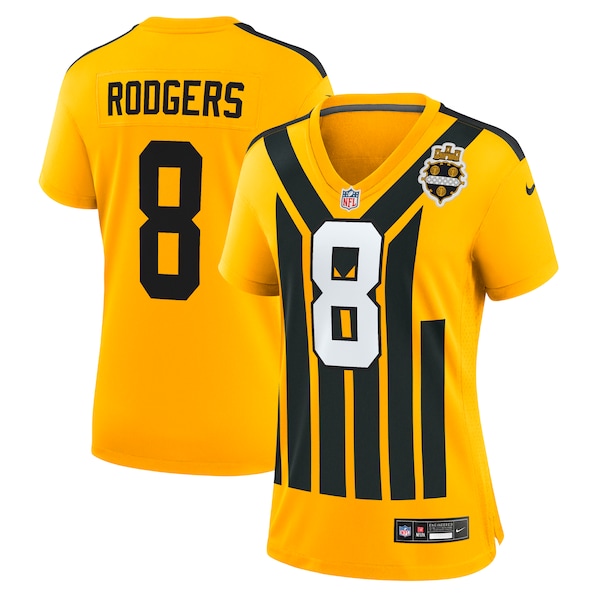 Aaron Rodgers Pittsburgh Steelers Nike Women's Alternate 1933 Throwback Game Jersey - Gold/Black