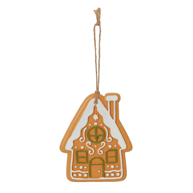 PINGENTE GINGERHOUSE 11 CM VILAREJO NOEL