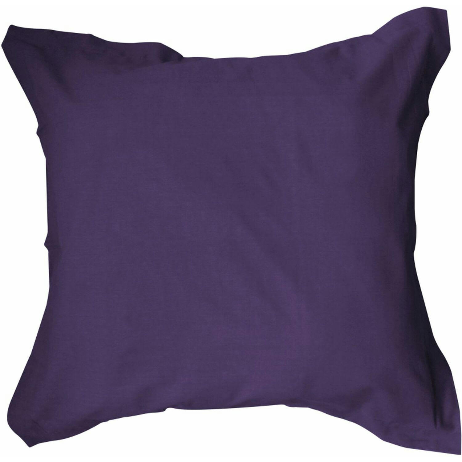 UNI - Taie d'oreiller coton blanc 65x65 cm