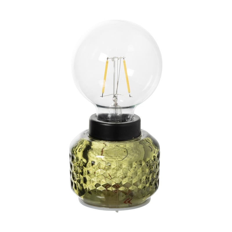 Mini tafellamp - groen - &Oslash;8x17 cm