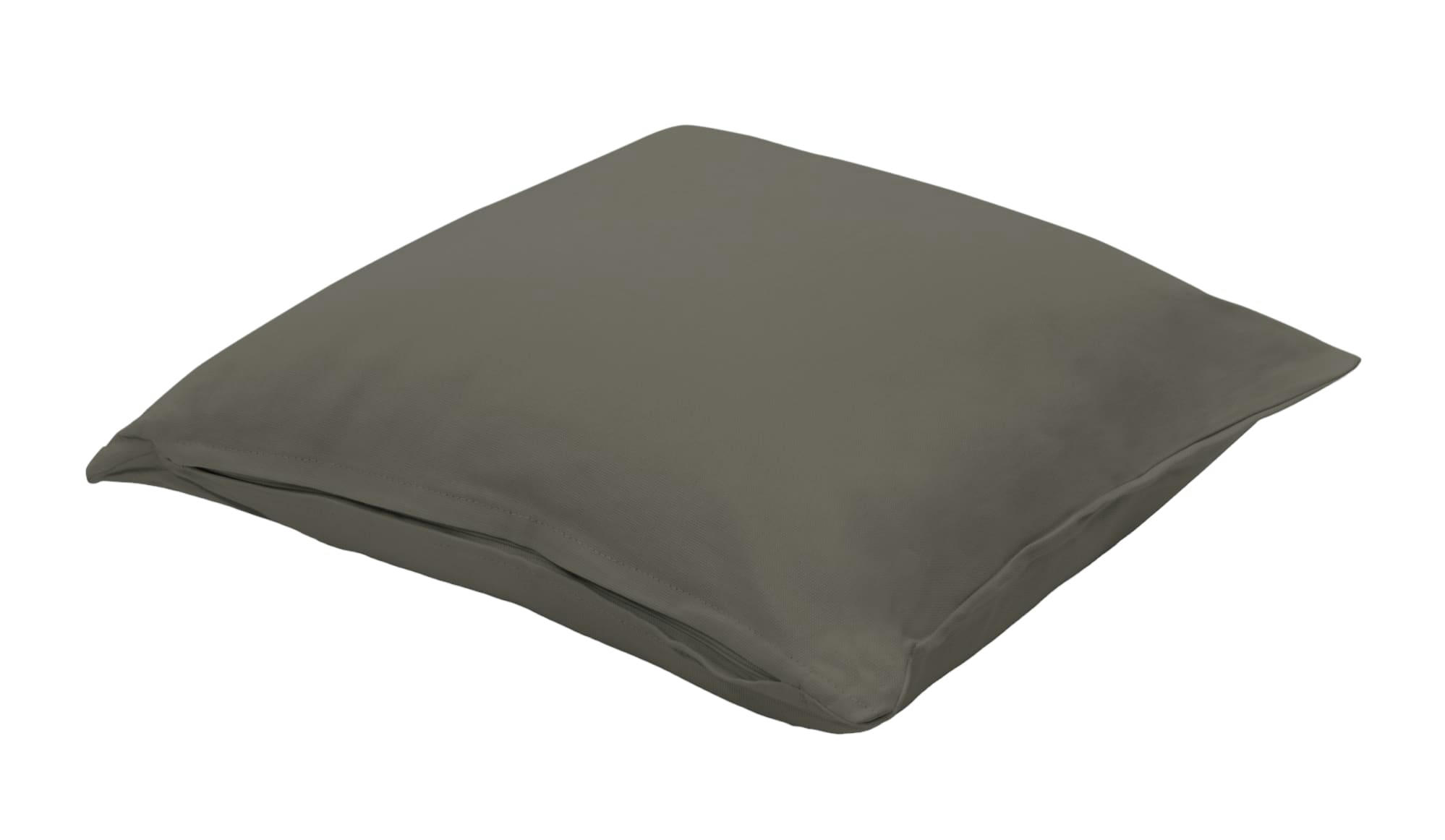 - Coussin extérieur en coton gris  40x40cm