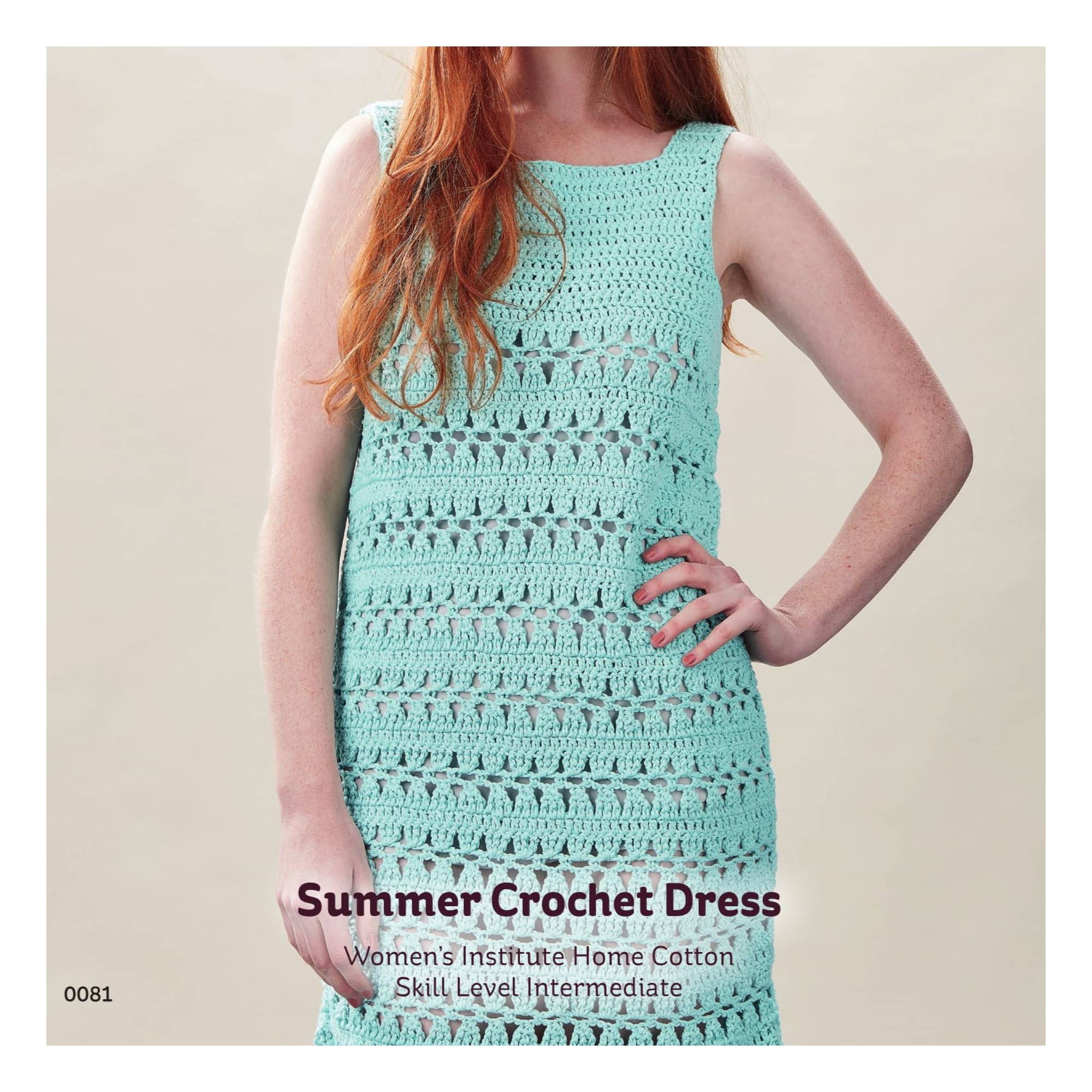 Women's Institute Vintage Summer Crochet Dress Digital Pattern 0081