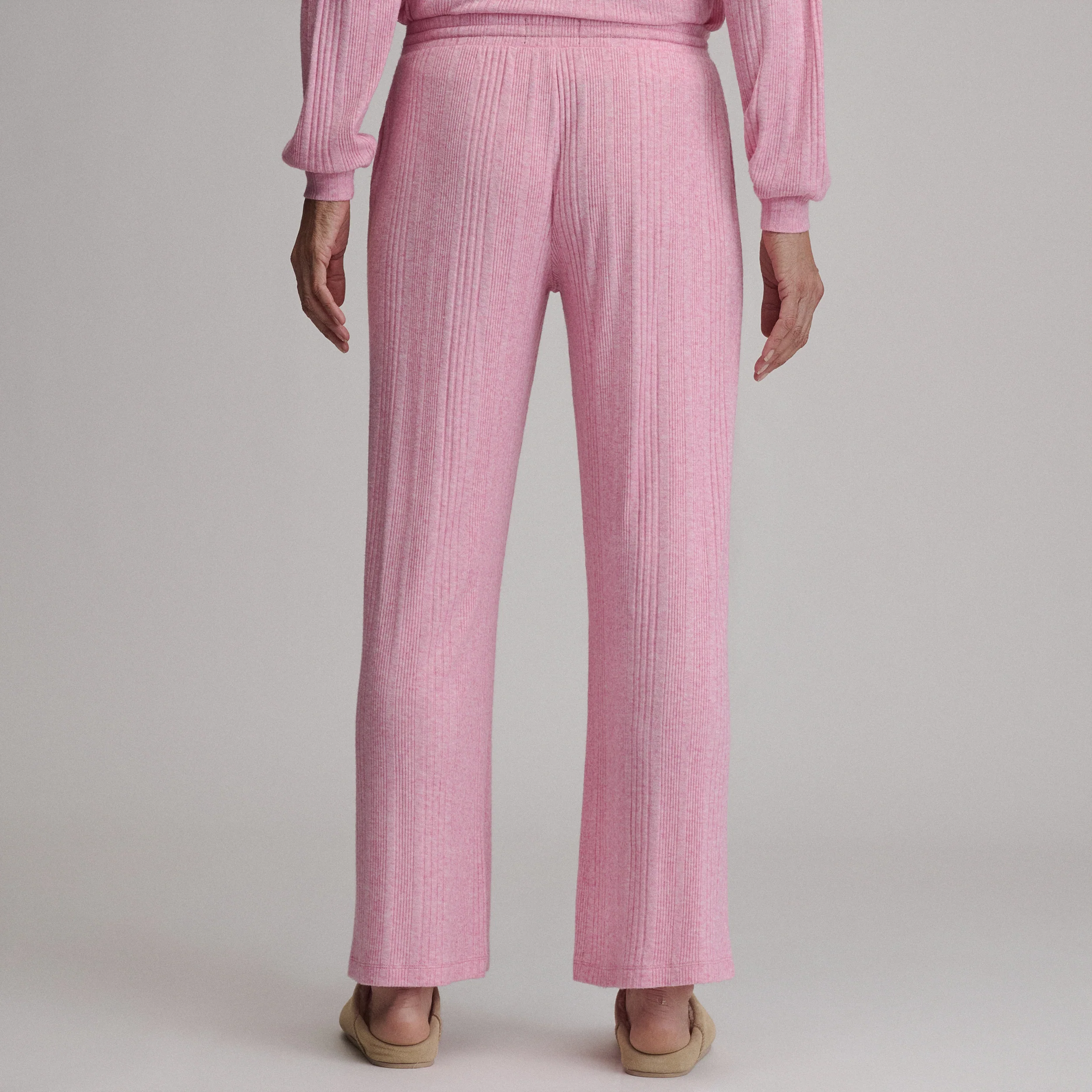 Women's Cozy Rib Wide-Leg Pants