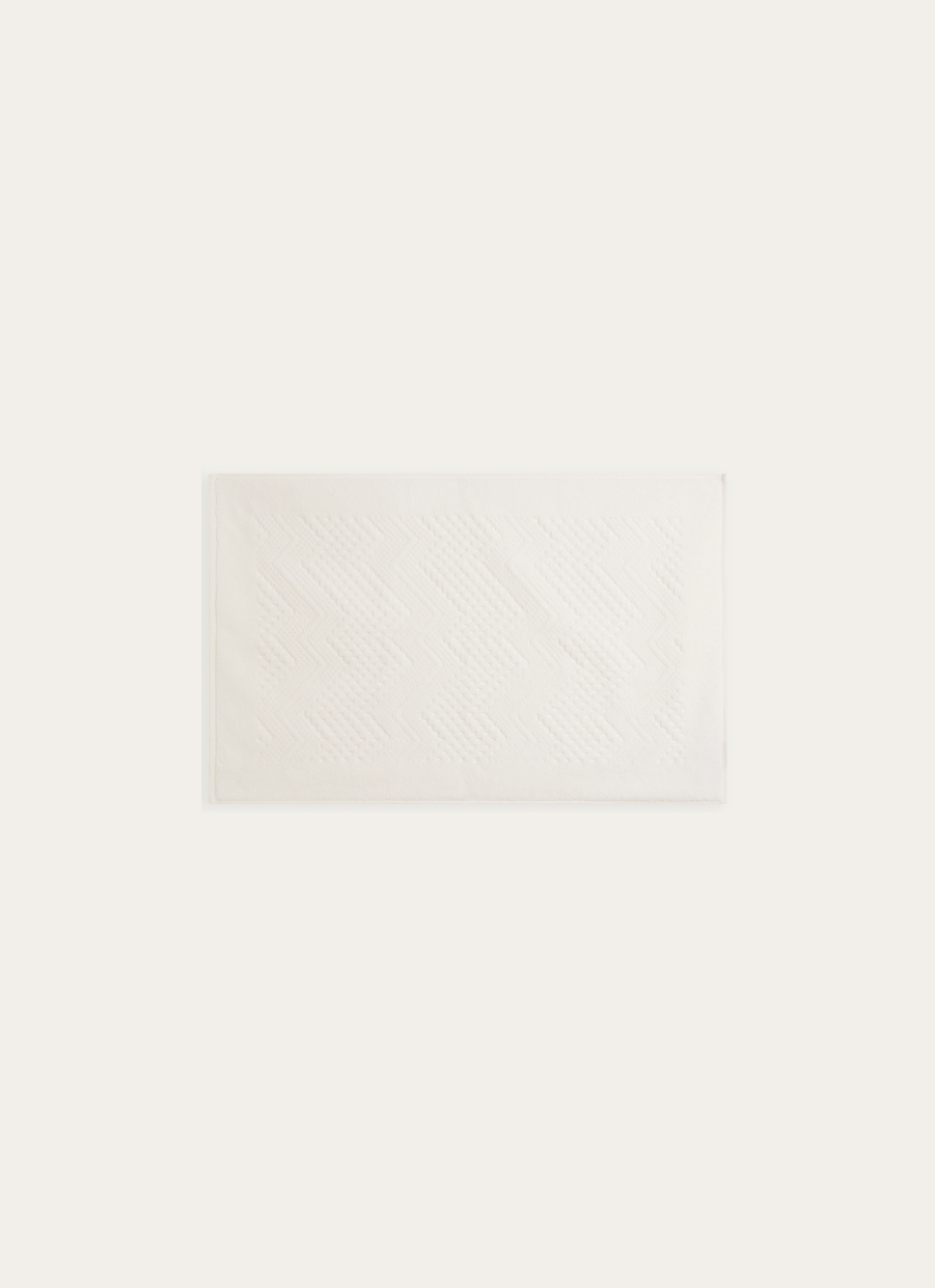 TAPIS DE BAIN EN COTON BLANC