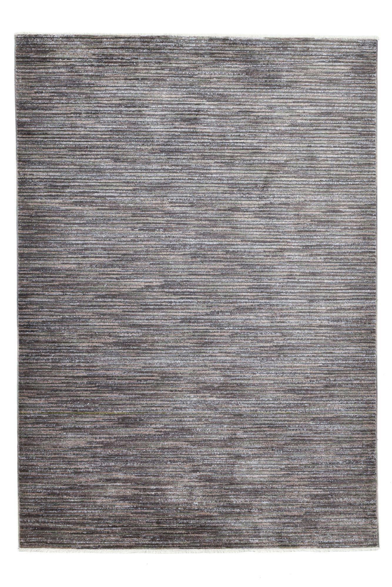 CORDULETTA - Tapis tissé à la machine en polypropylène - gris foncé 180x280 cm