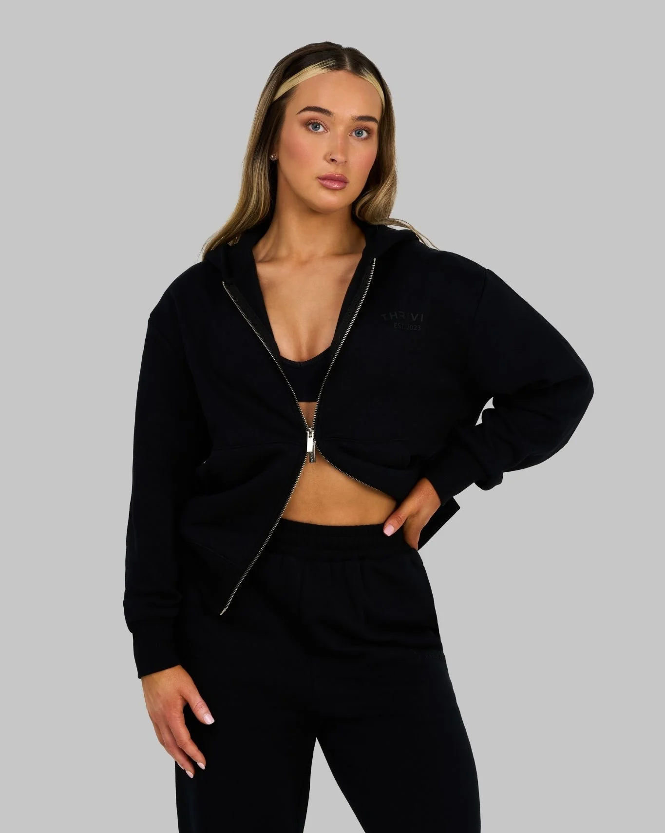 Original Two Zip Jacket | Night Black