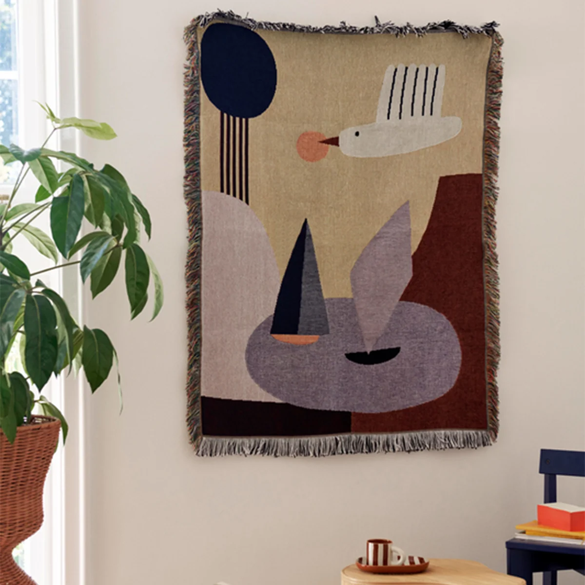 Ferm Living - Bird Kinder Wanddecke, multi