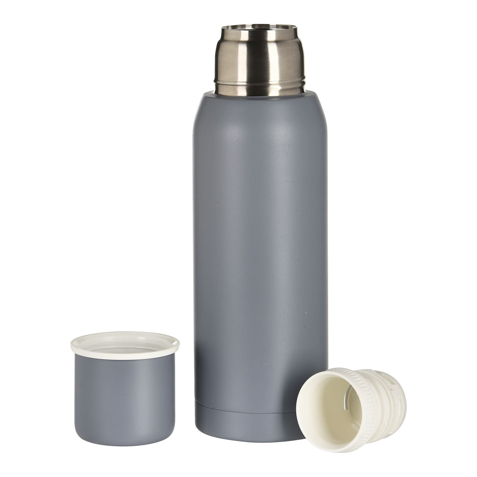 Isolierflasche Grau, ⌀ 9 cm, H 300 mm