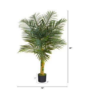 Nearly Natural 4ft. Golden Cane Artificial Palm Tree