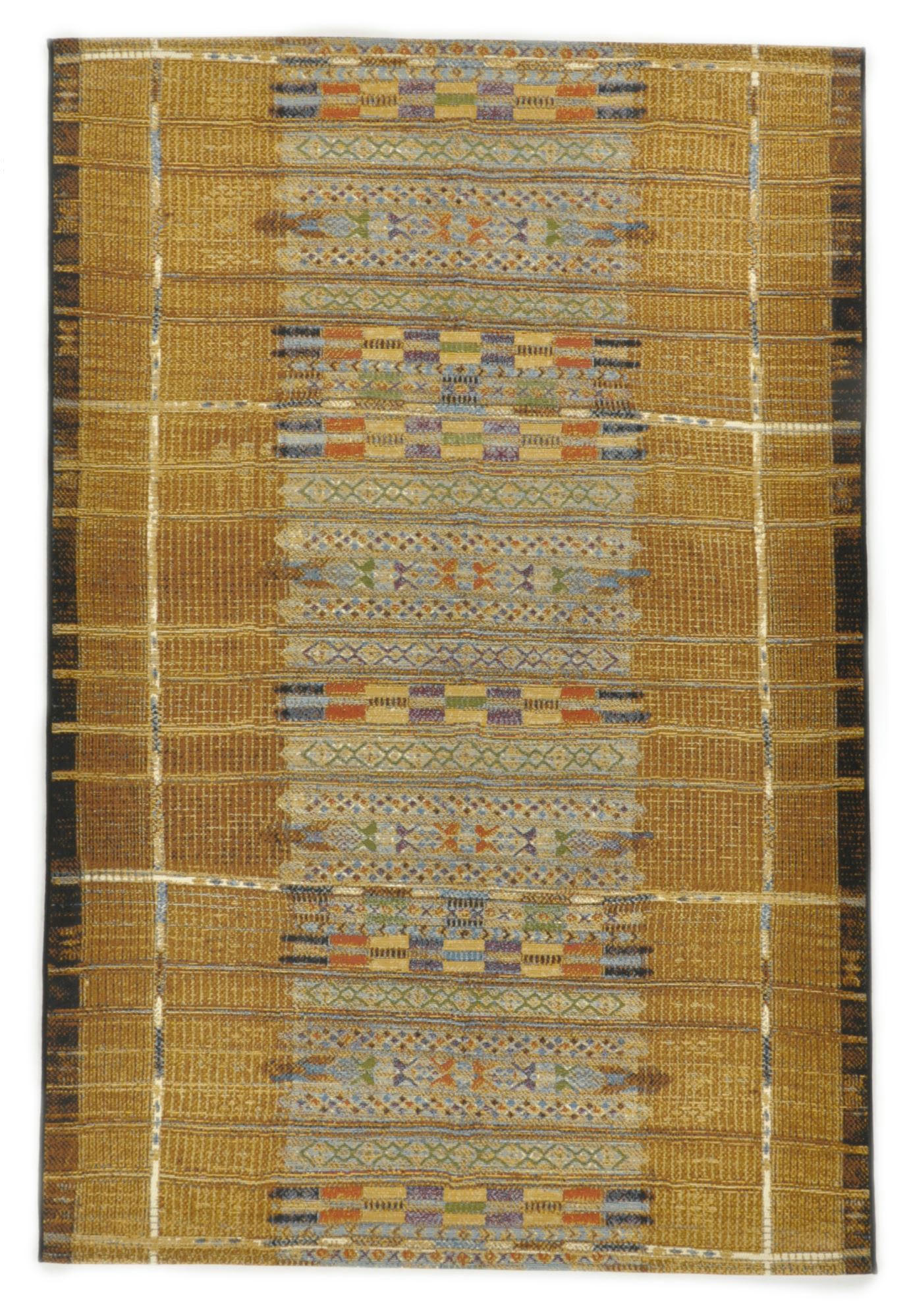 AURORA - Tapis d'extérieur tissé plat - or 120x180 cm
