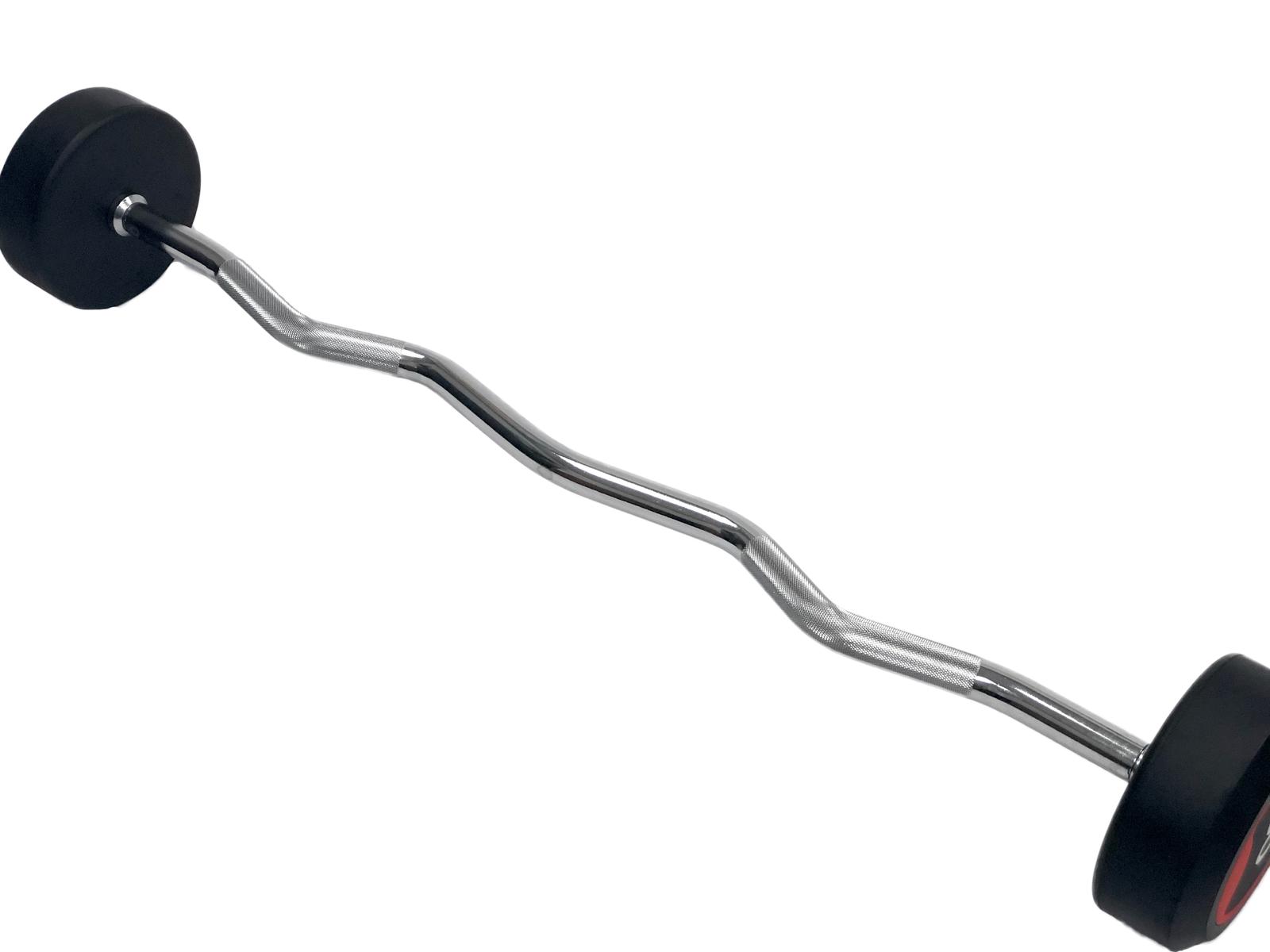 20LB-60LB Ruber EZ Curl Barbell Set (no rack)
