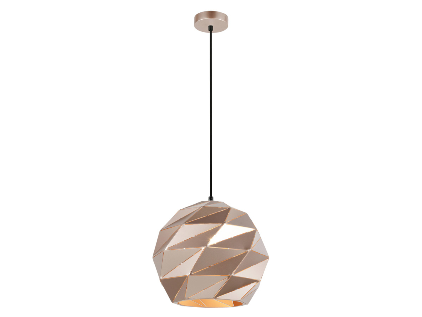 Lampa wisząca Palermo stalowa złota