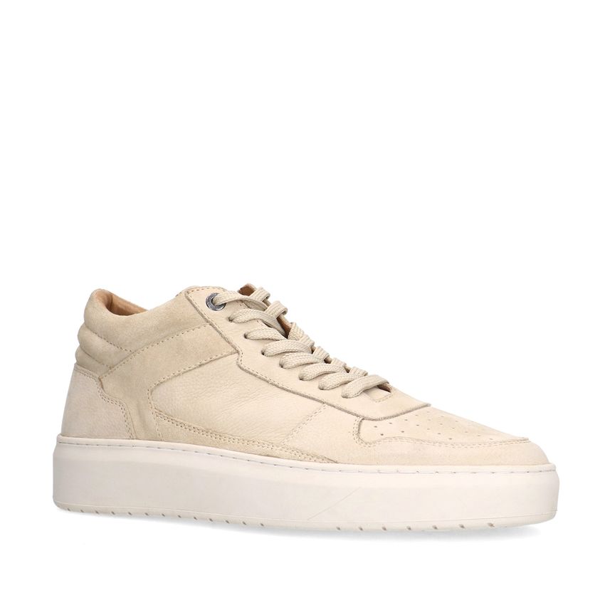 Manfield Beige nubuck sneakers