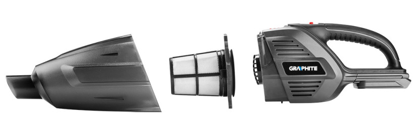 Odkurzacz akumulatorowy 2w1 ręczny i pionowy GRAPHITE 58G097