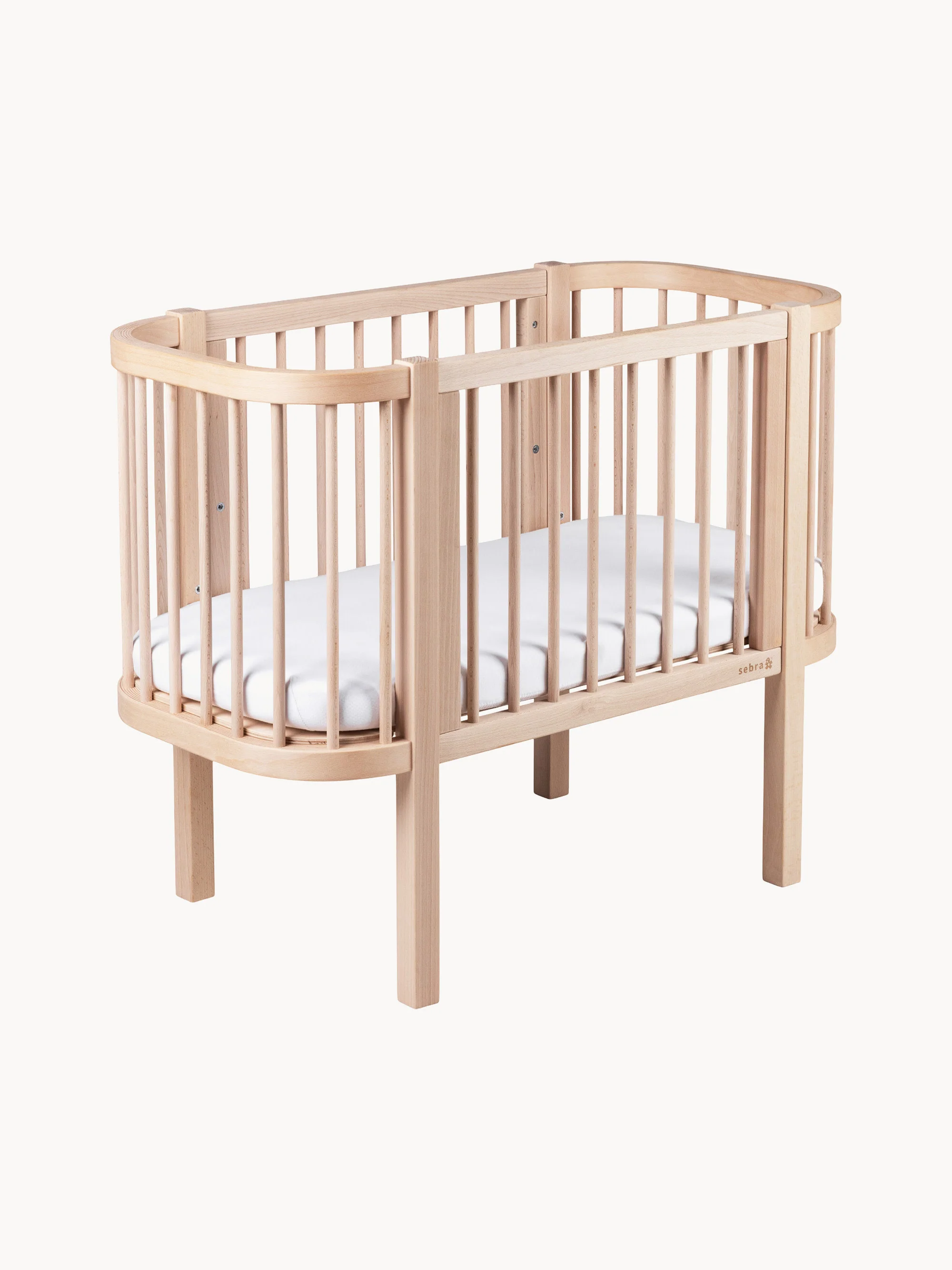 Babybett Nighty aus Buchenholz, 91 x H 80 cm