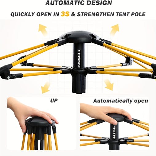 NNETM Tent Waterproof Instant Camping Shelter (4-Person)