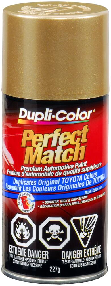 Dupli-Color Perfect Match Premium Acrylic Lacquer Automotive Aerosol Spray Paint, Desert Sand Mica (4Q2), 227-g