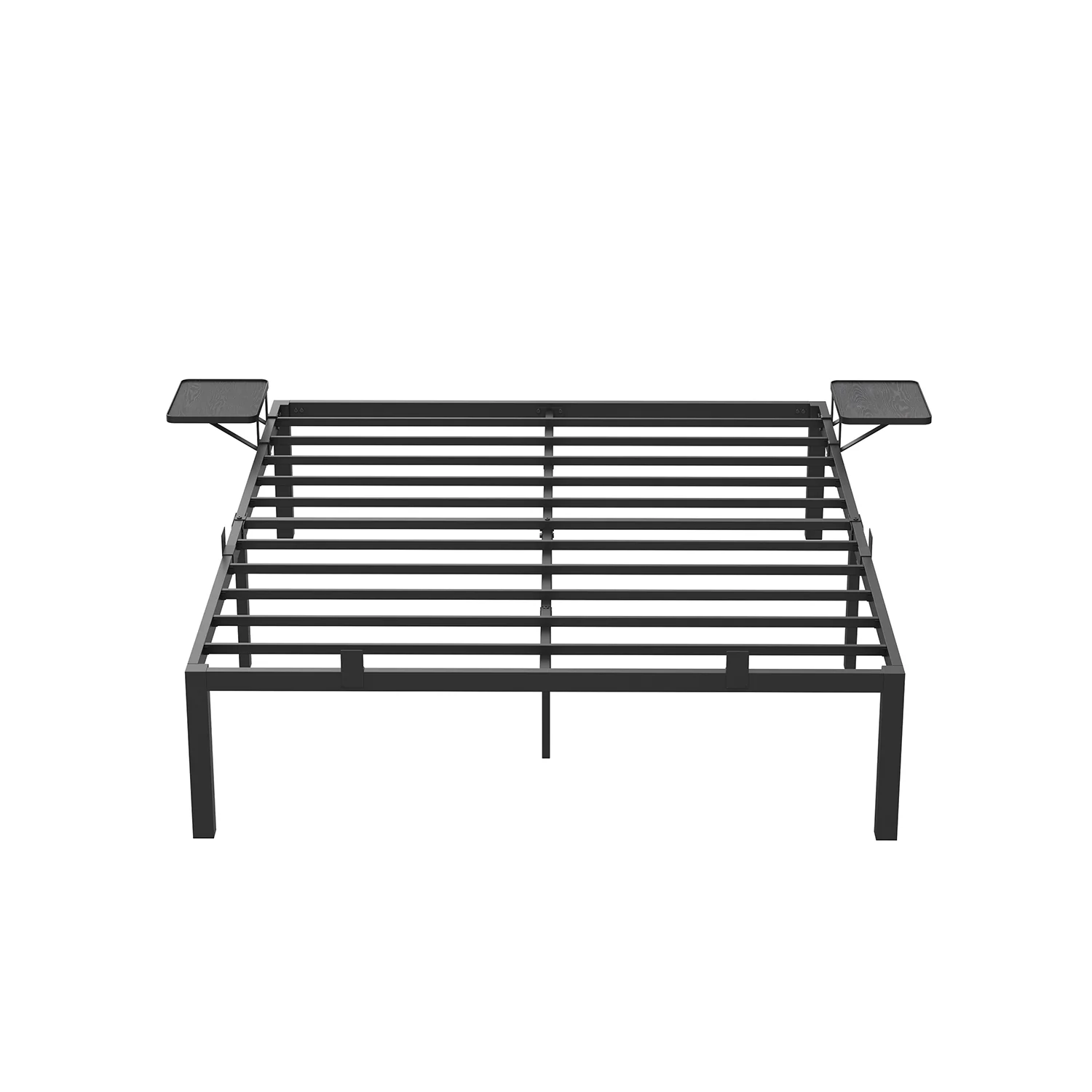 Lit double 190 x 140 cm avec étagères de rangement