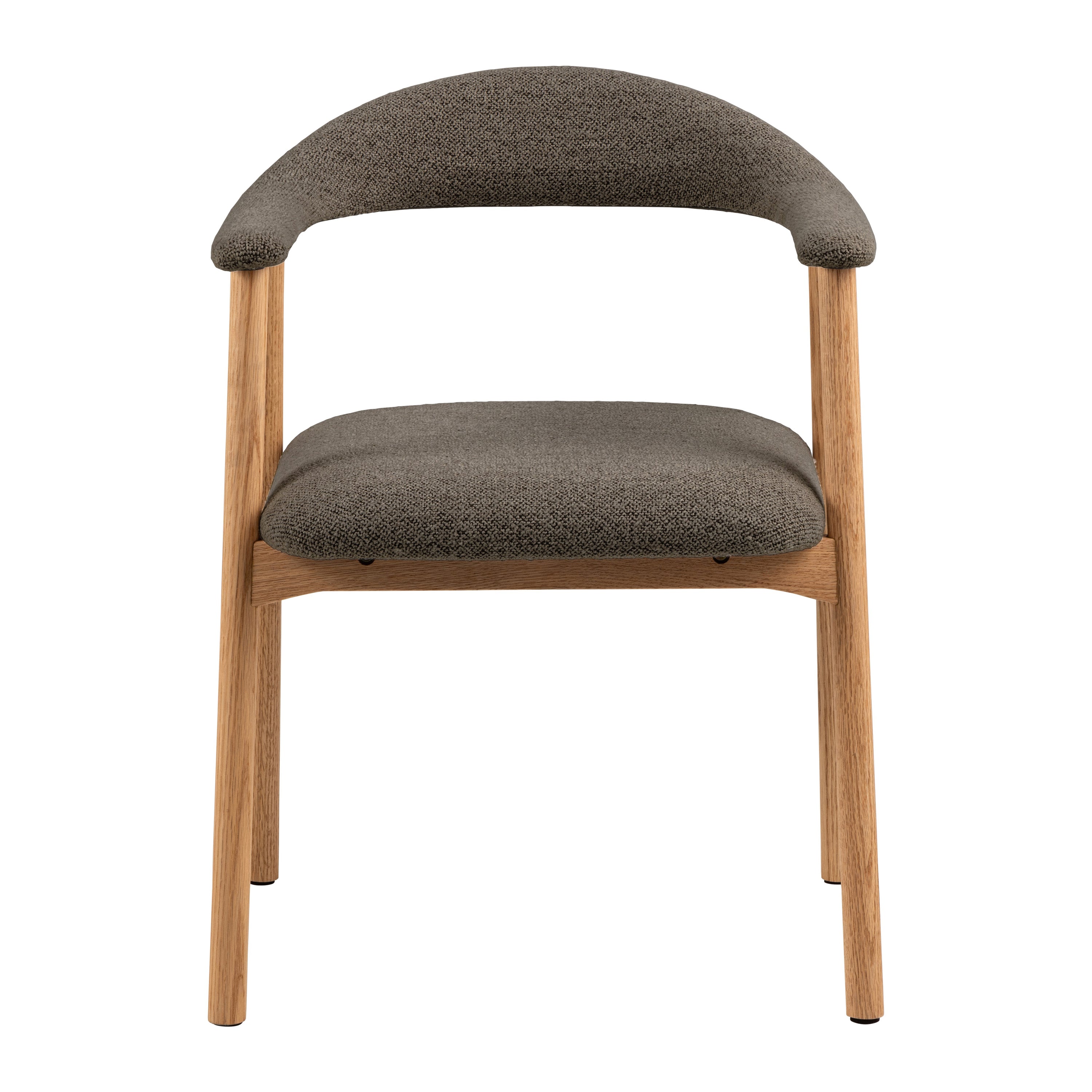 by fonQ Nordic Eetkamerstoel - Eikenhout - Taupe