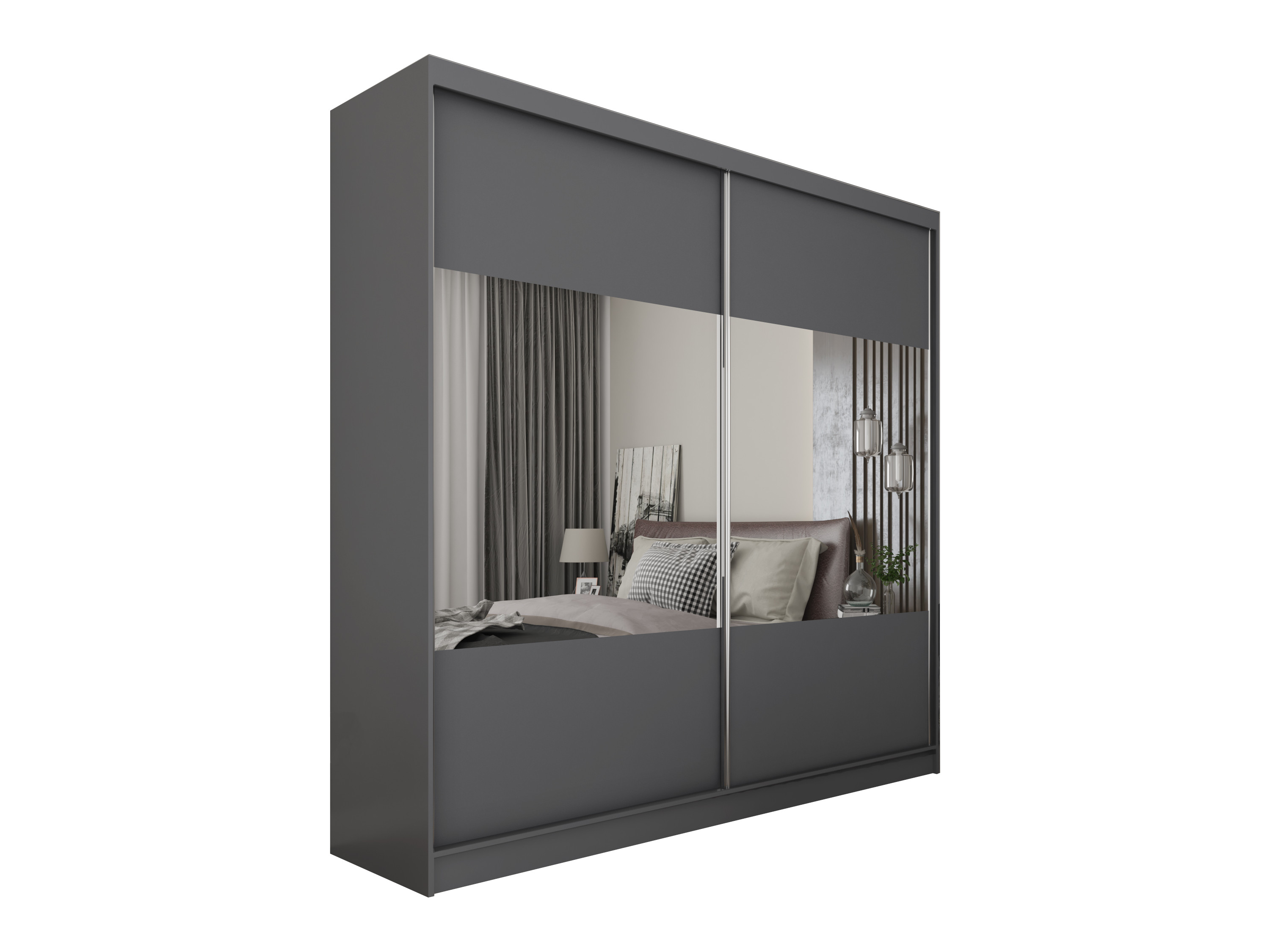 Szafa przesuwna z LED CELI - 200x216