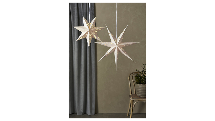 Gwiazda wisząca Blank 75 cm papierowa złota