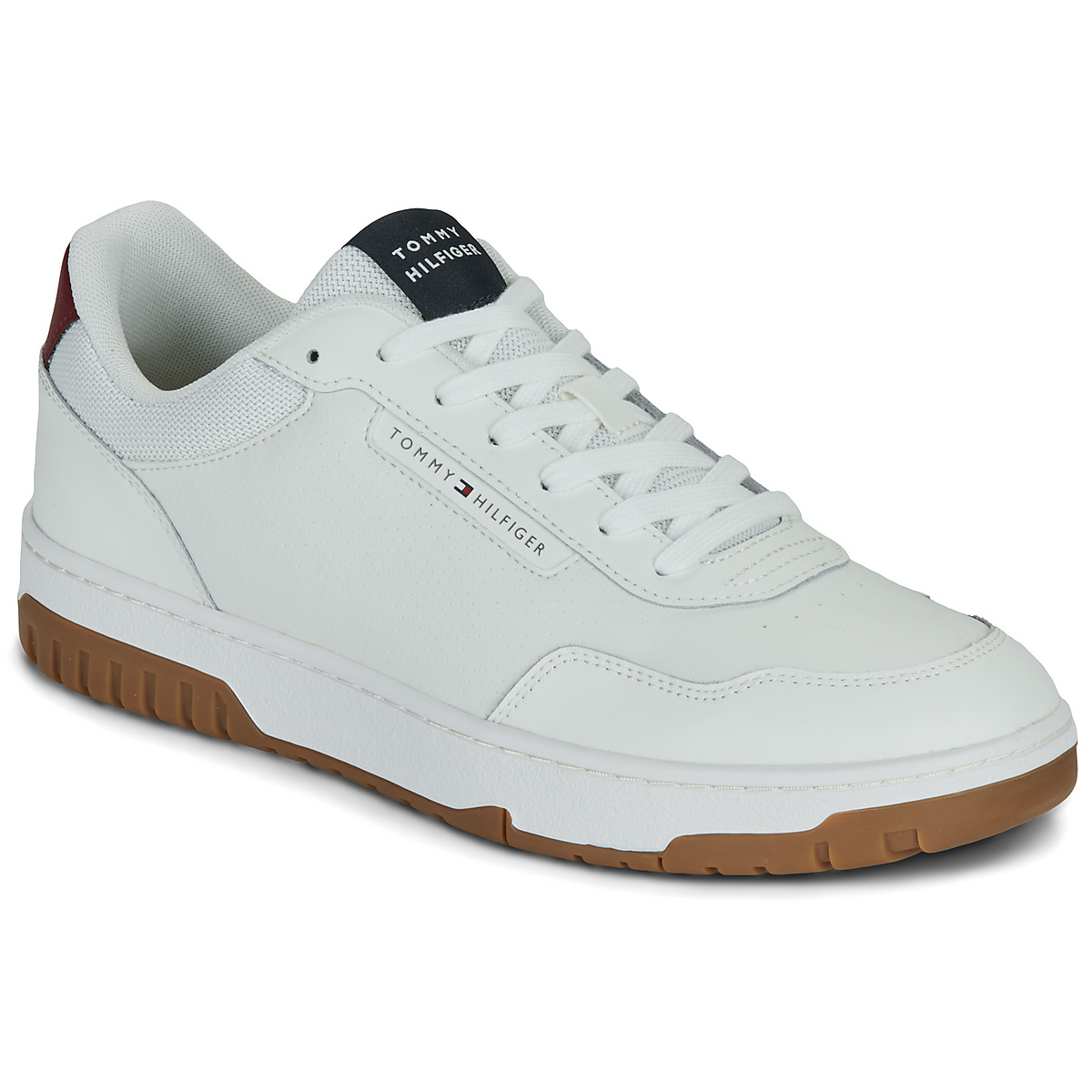 Tommy Hilfiger - TH BASKET CORE LITE LTH - White / Bordeaux