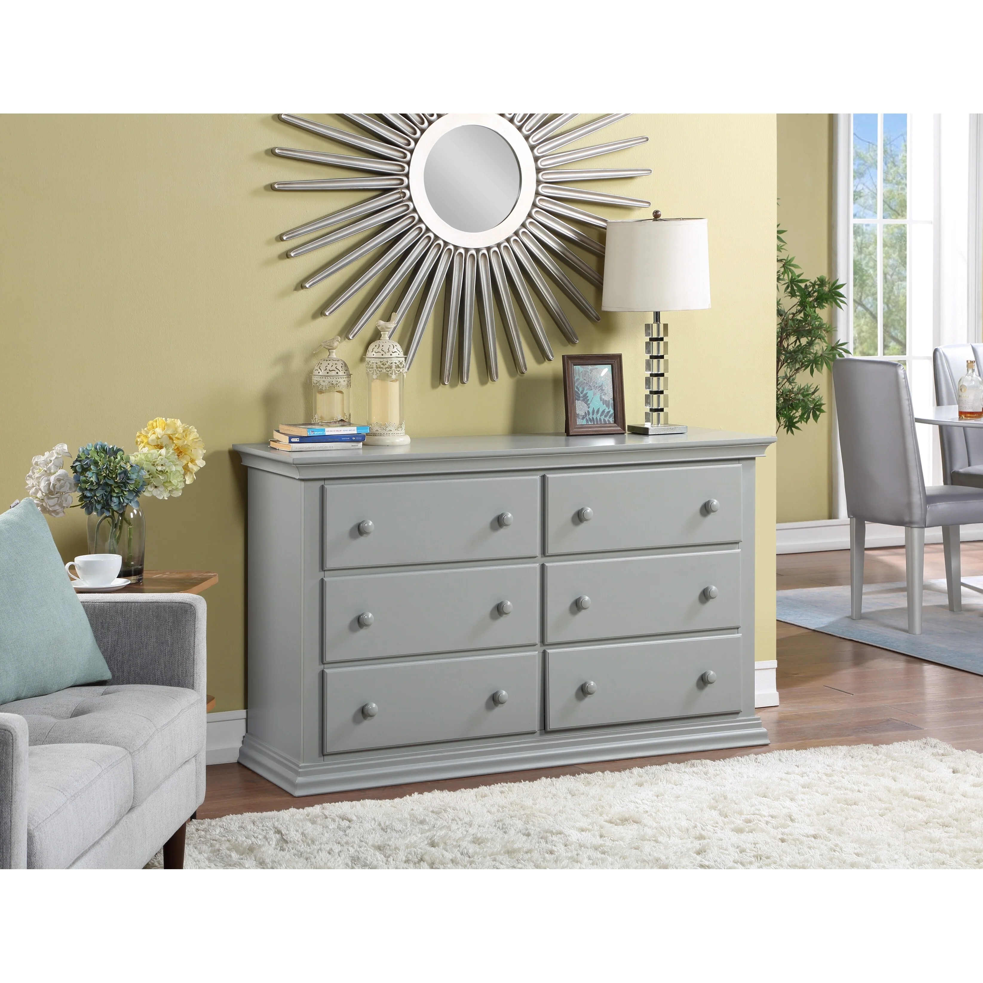Suite Bebe Celeste 6 Drawer Double Dresser