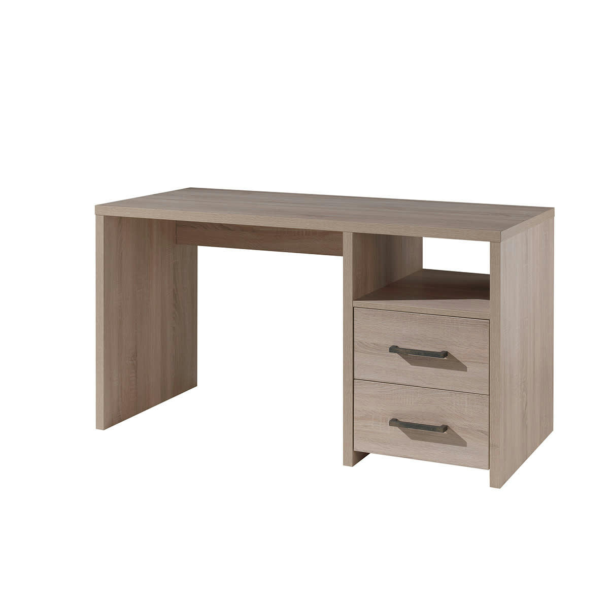 ALINE - Bureau 2 tiroirs naturel