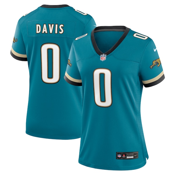 Gabe Davis Jacksonville Jaguars Nike Women's Prowler Throwback Game Jersey - Teal