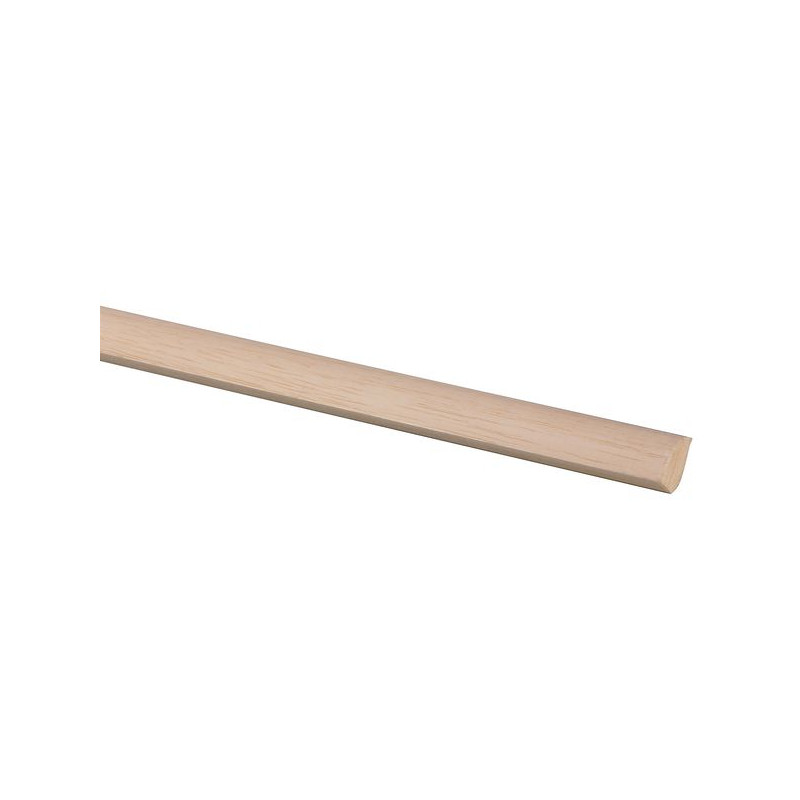 Moulure quart de rond en marupa clair 270 x 1,6 x 1,6 cm