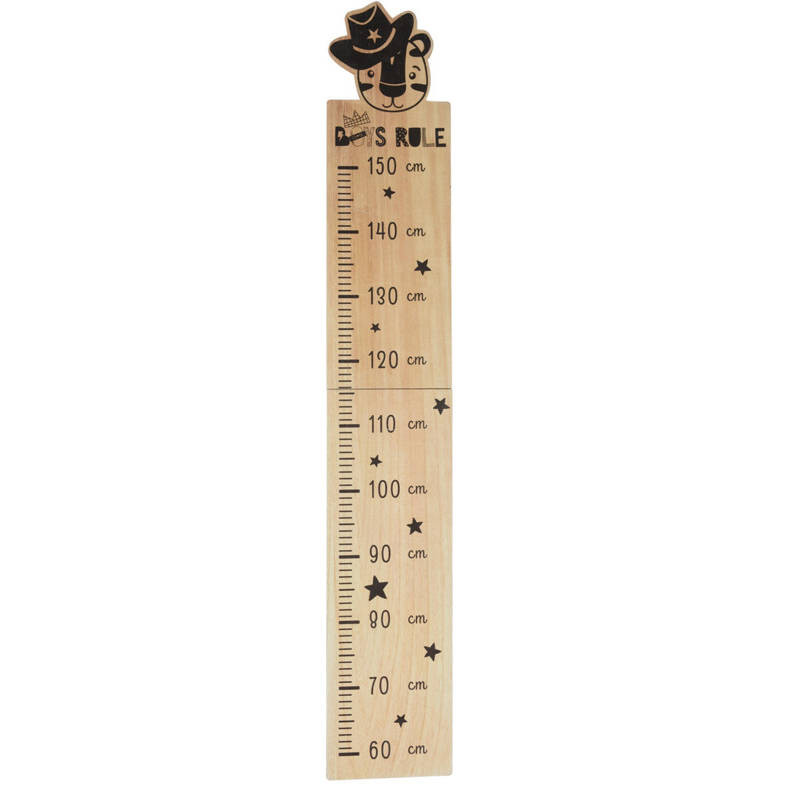 Miarka wzrostu dla dzieci z MDF, od 60 do 150 cm