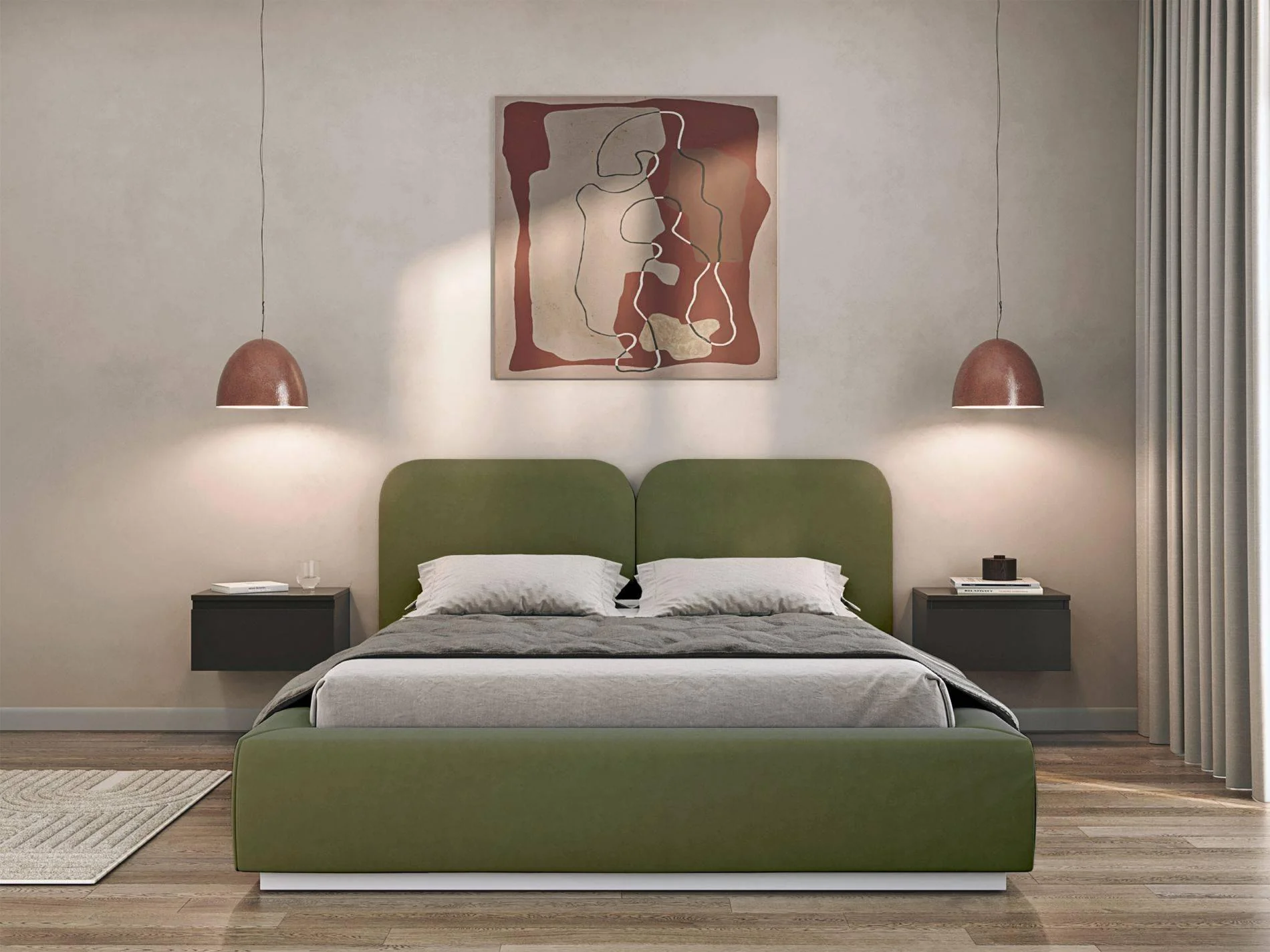 Bedframe Cremona velvet 180 x 200 cm met opbergruimte