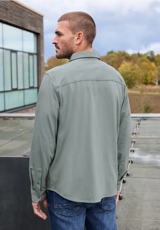 Bequemes Jersey Hemd