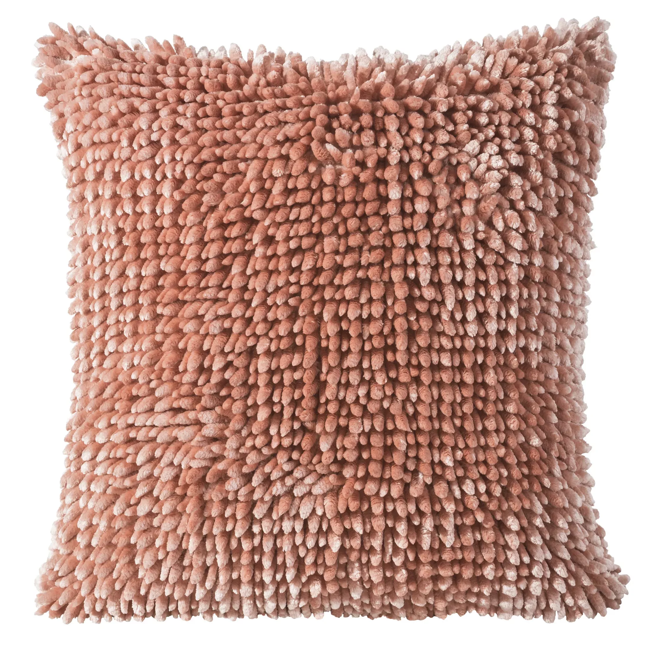 Poszewka na poduszkę 45x45 cm koralowa miękka w dotyku PILAR