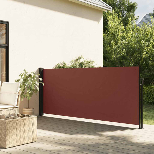 Markiza Boczna Tarasowa Balkonowa Brązowa Zwijana Ogrodowa 117x300 cm
