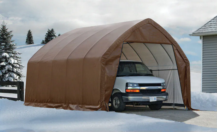 ShelterLogic Waterproof Portable Garage-In-A-Box®, w/UV Protection, Truck/SUV Model, 13 x 20 x 12-ft