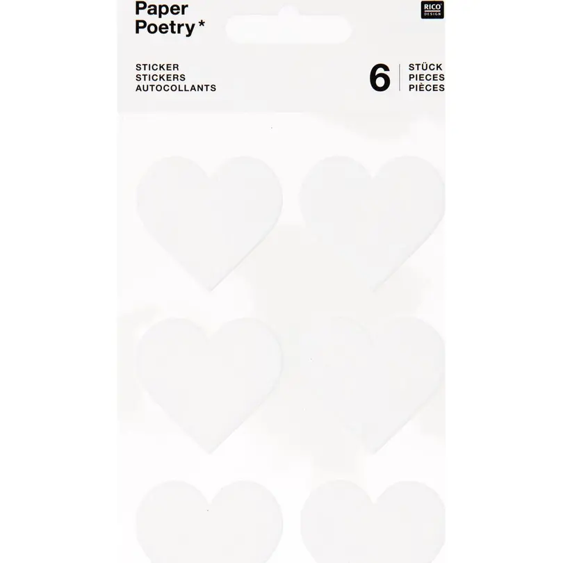 Sticker 6er-Set Paper Poetry