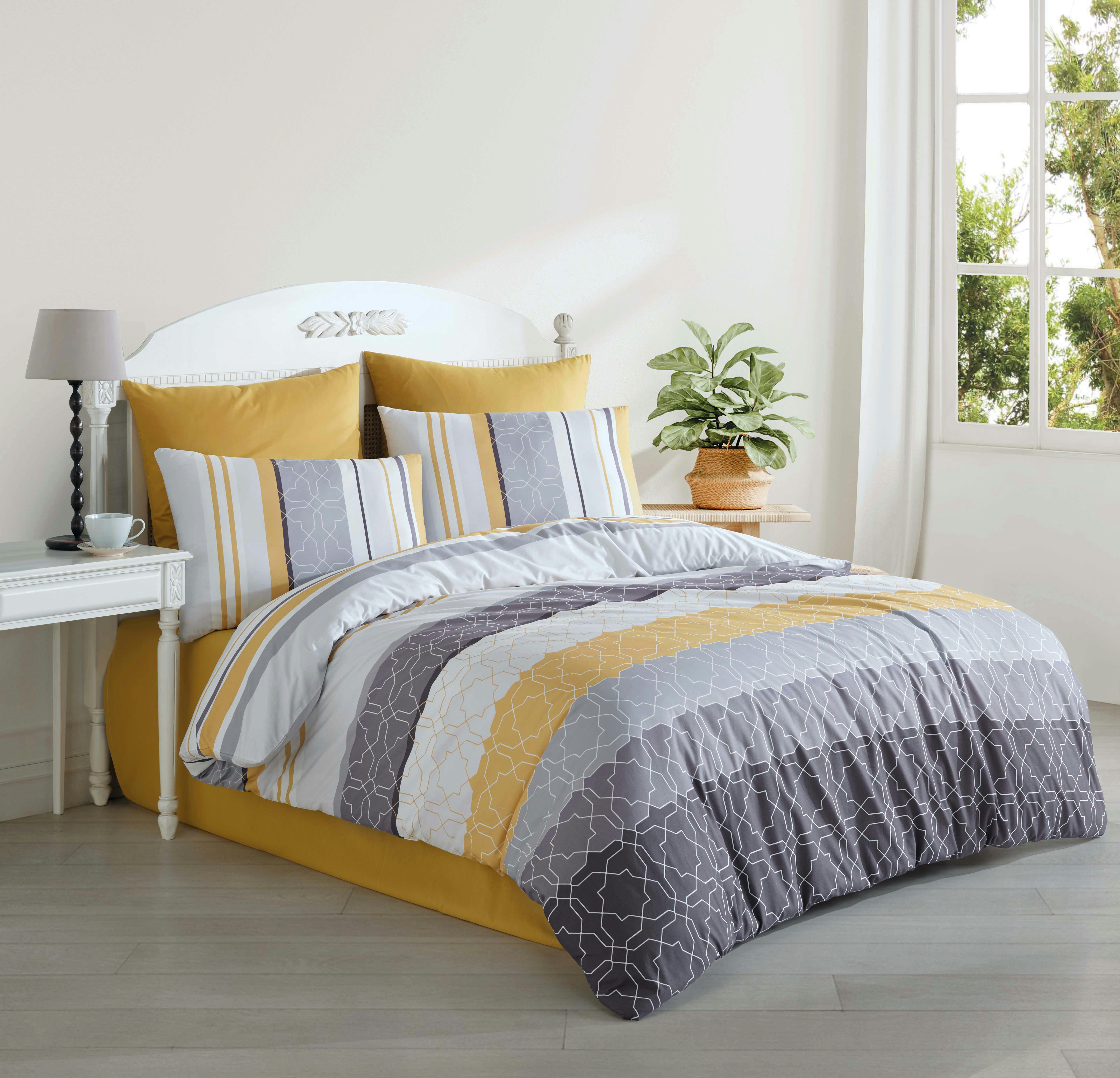 DOREN - Parure housse de couette 240x220 cm et 2 taies d