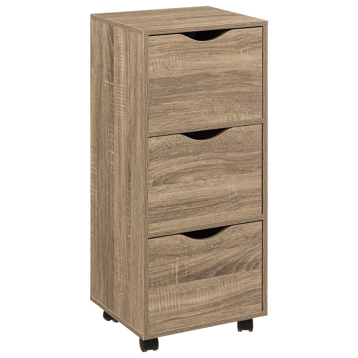 Móvel de arrumação com 3 gavetas em madeira