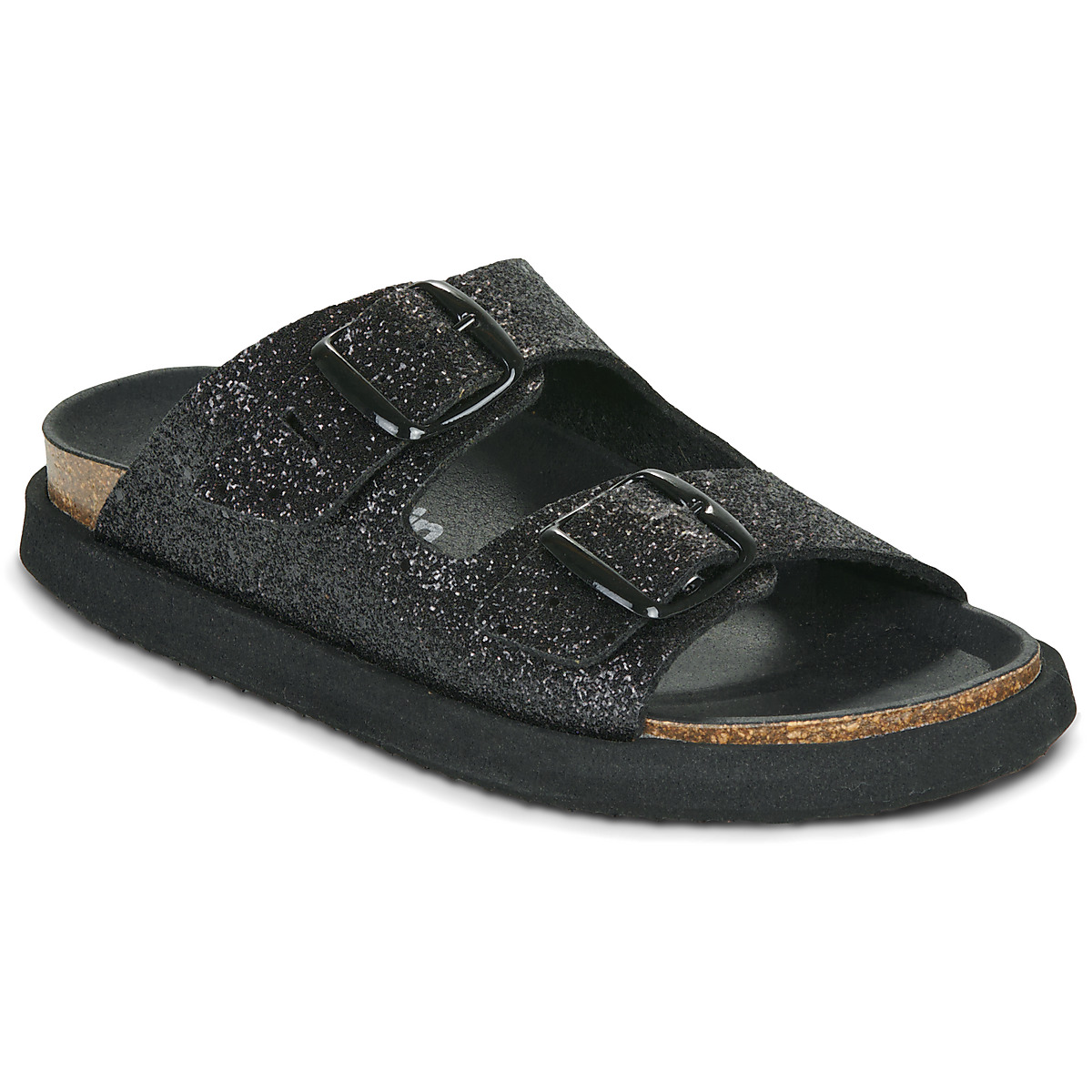 D.Franklin - VIBE SUEDE - Black / Glitter