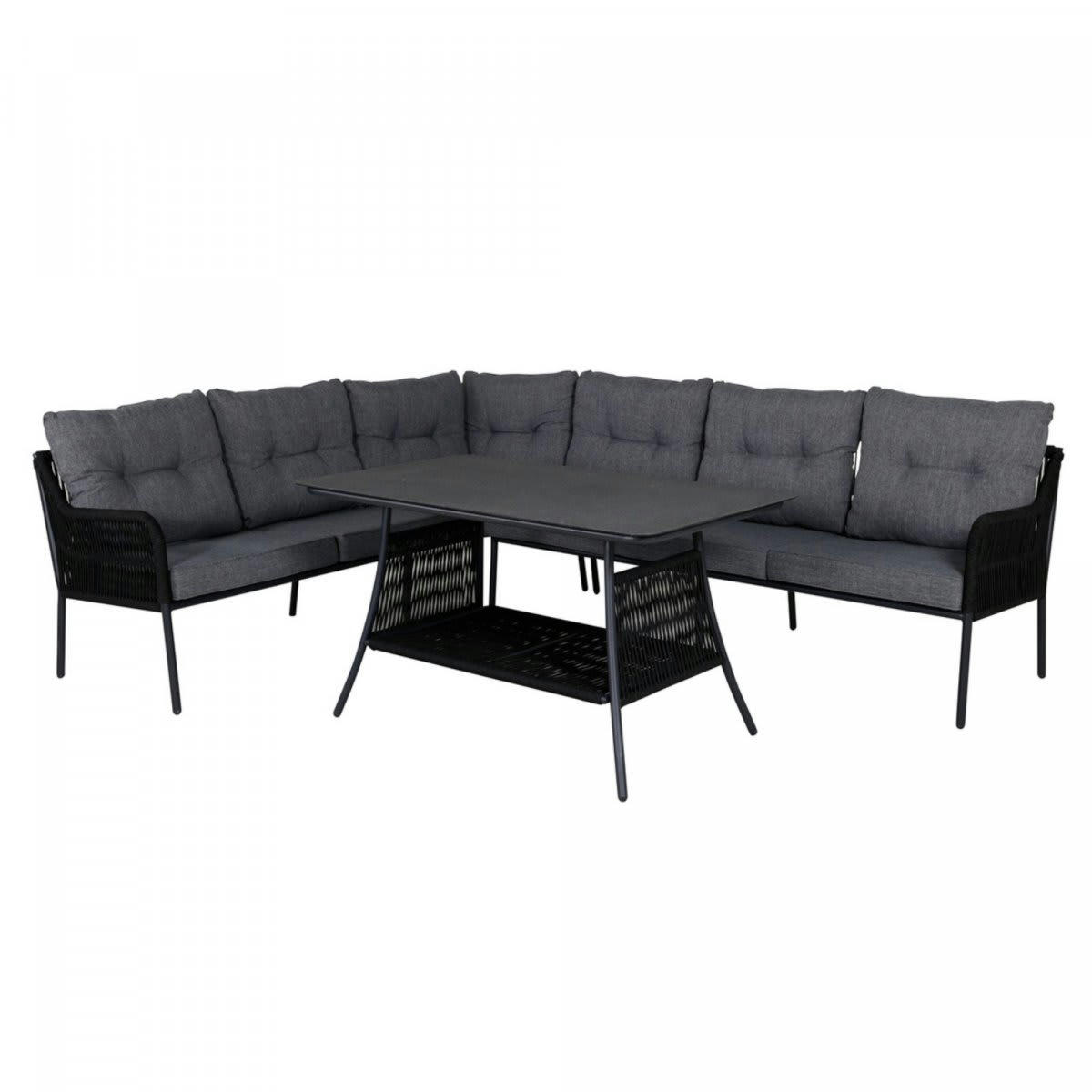 POSDAM - Salon de jadin moderne canapé + table basse