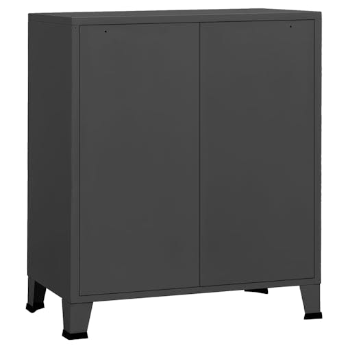 NNEVL Industrial Drawer Cabinet Anthracite 78x40x93 cm Metal