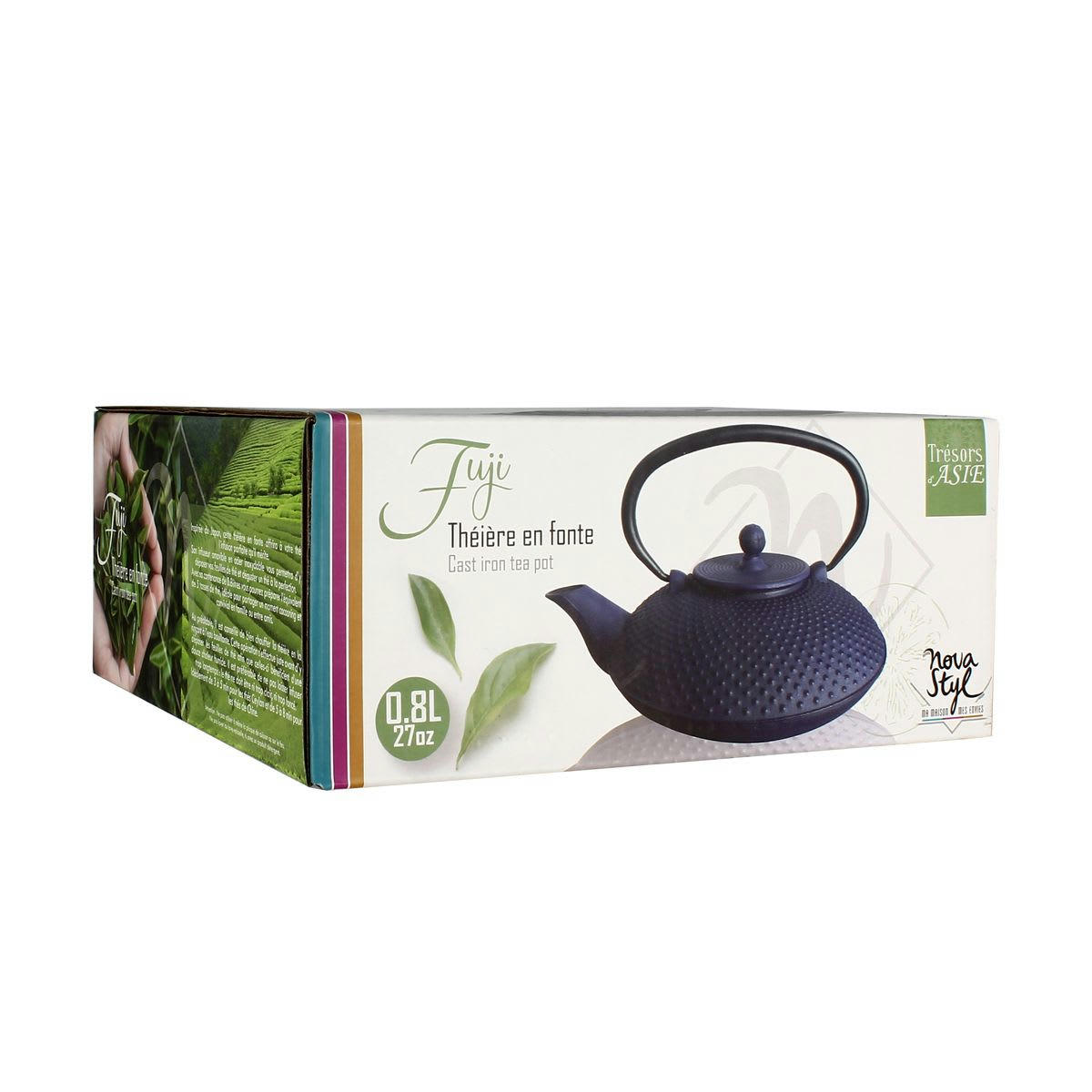 TRESOR D'ASIE - Théière en fonte bleue 0,8L